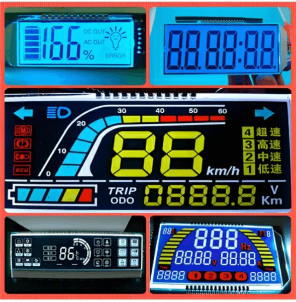 Buy TN HTN STN FSTN VA Segment Graphic Monochrome LCD Display RGB  LCD Segment Display For Infrared Thermometer Custom at wholesale prices