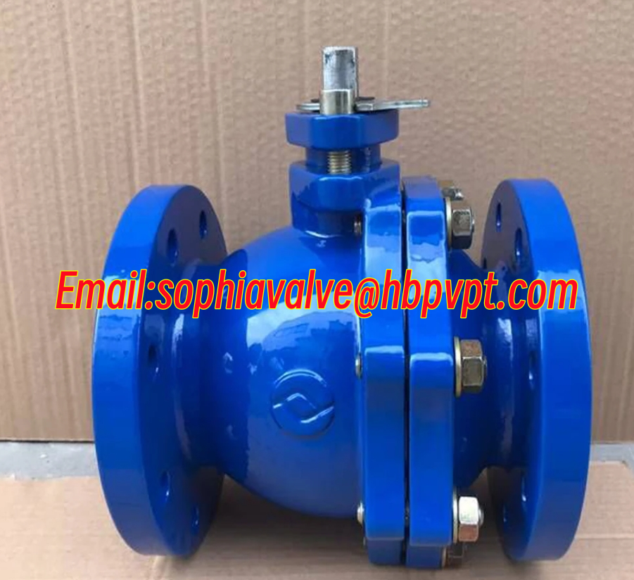 GG25 PN16 2-PC cast iron flanged ball valve