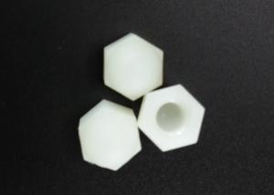Quality M6 White Hardware Nuts Bolts Nylon Hexagon Domed Cap Nuts With Nonmetallic Insert for sale