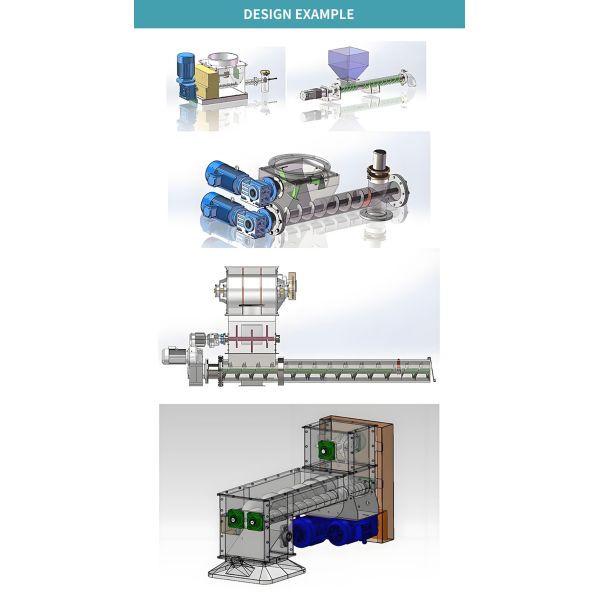 Custom hot High Ice Cooling Screw Auger Conveyor Professional for High Temperature Jacket Thermal Screw Conveyor