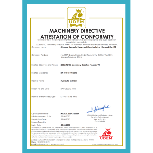 CE Certified Factory Customized Hard Chrome Plated Telescopic Disc Spring Locking Hydraulic Cylinders For Metallurgical