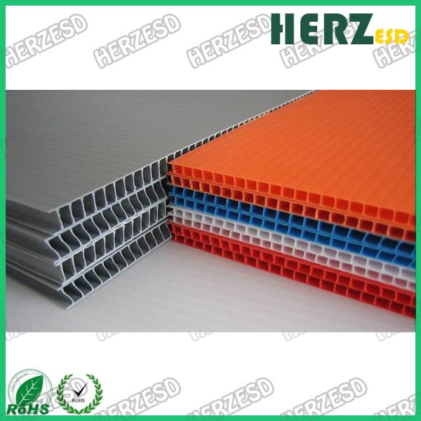 Conductive Colorful ESD Storage Box / Recycled Polypropylene Corrugated Board