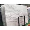 High Purity White Marble Natural Stone Slabs With Veins Polished No Sulfide for sale