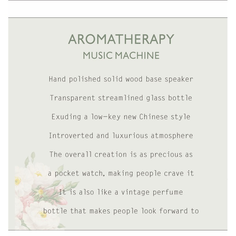 Wood Aroma Diffuser Machine with Hand-polished Solid Wood Base, Cold-air Diffusion and 100cbm Coverage for Home and Office