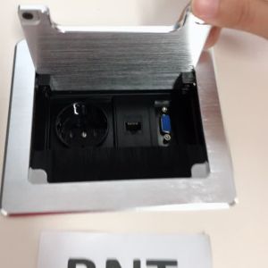 Quality CE approved soft closed clamshell table socket box with rj45 for sale