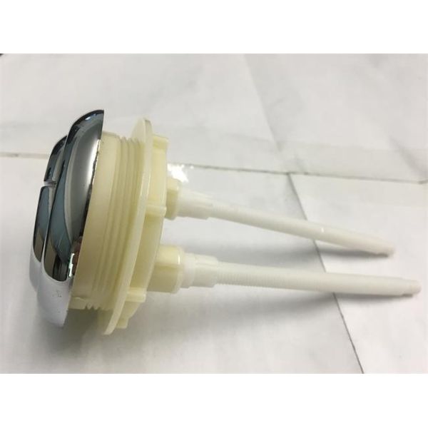 White Small Double Flush Toilet Button Circle Key Switch Customized Size