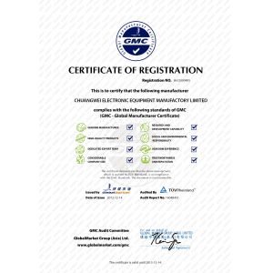 Guangdong Chuangwei Electronic Equipment Manufactory Certifications