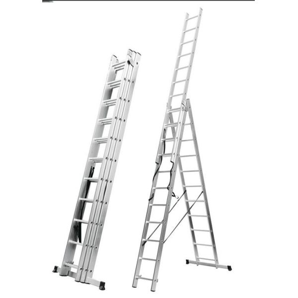 A Frame 4.1m 21 Step Foldable Extension Ladder
