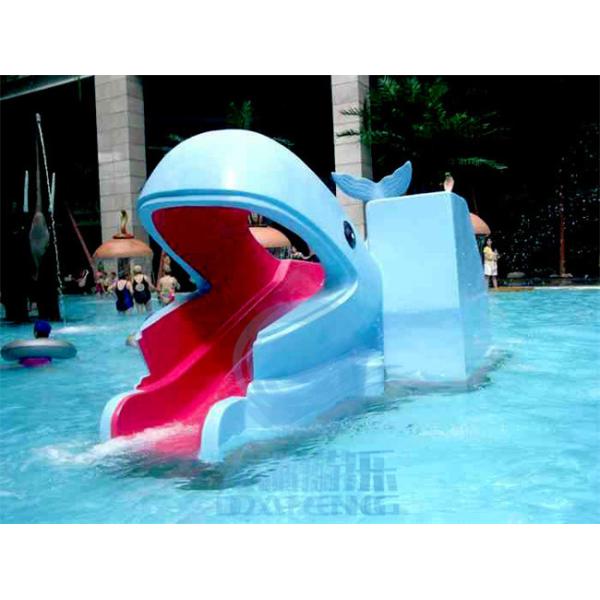 Commercial Mini Pool Slide Fiberglass Water Park Pool Slide Anti Static For Hotel
