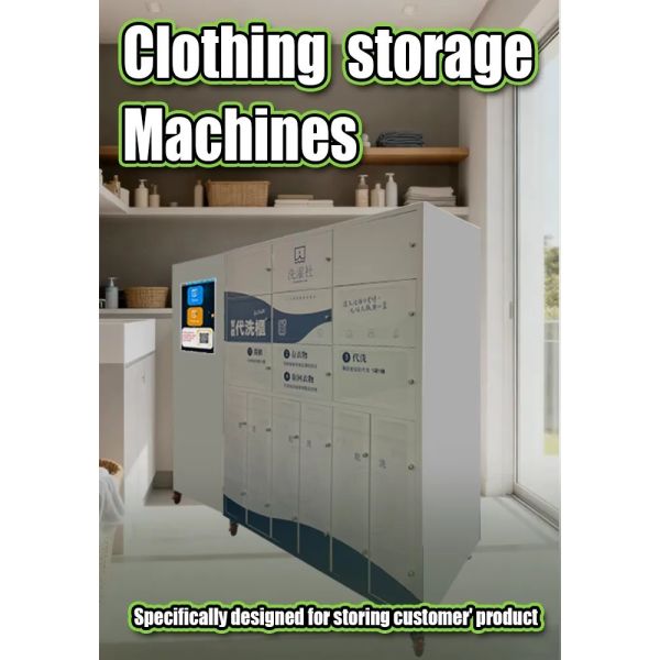 Self-Service Laundromat Vending Machine with 24/7 Operation, 15 Lockers, and 21.5 Inch Touch Screen for Automated Laundry Services