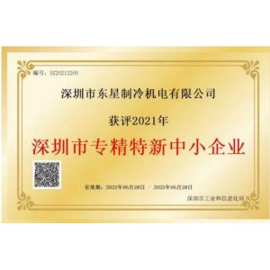Shenzhen Dongxing Refrigeration Electromechanical Co., Ltd. Certifications