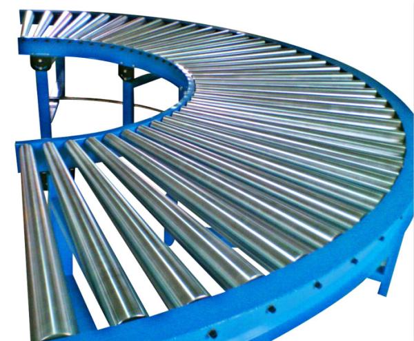 Buy Steel Curved Roller Conveyor Systems For Material Movement / Handling at wholesale prices