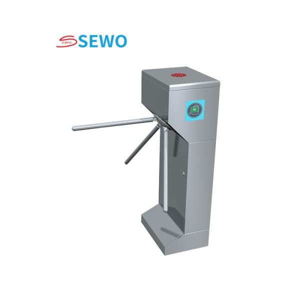 30people/min Automated Turnstiles , Tripod Security Turnstile Gate With RFID