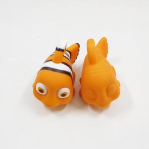 China Eco-friendly Soft PVC yellow fish shape baby bath toy safe for baby on sale
