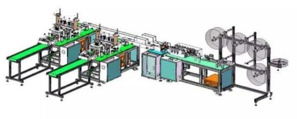Buy Multifunctional Pollution Mask Making Machine Computer PLC Programming Control at wholesale prices
