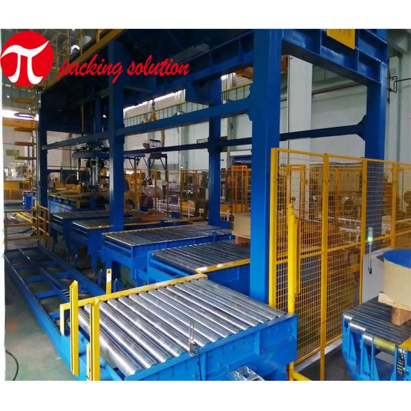 Horizontal Coil Wrapping Machine Width 70mm-300mm 380V For Metallurgical Industries