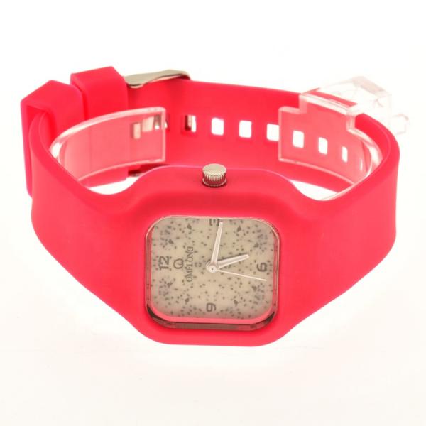 Flexible Silicone Custom Quartz Watch One Year Warranty For Anniversary Gift