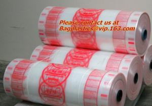 Custom printed poly films, poly sheeting, customize, layflat,low density polyethylene Poly Tubing on Rolls