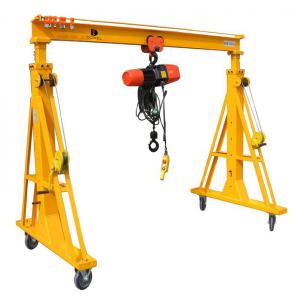 Quality 5t Lifting Warehouse Manual Portable Gantry Crane Remote Control for sale