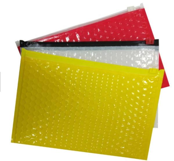 Buy Custom Printed Bubble Package Envelope Plain End Style Zipper Design at wholesale prices