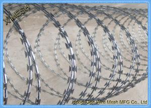 Quality Stainless Steel Cbt-60 Crossed Razor Wire Security Fence with Clips for sale