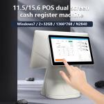 DDR3 2G Memory 15.6 Inch Desk Touch Screen Self Ordering Payment Kiosk for