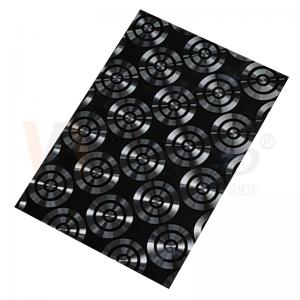 Quality AISI 201 304 316 CD Polishing Black Titanium 3D Laser Ornamental Stainless Steel Sheet for sale