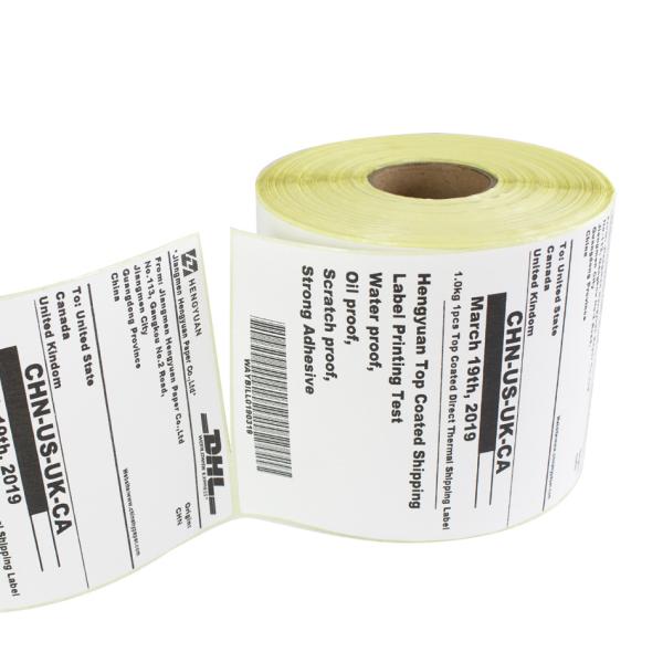 Biodegradable Shipping Labels A6 Waybill 4x6 Thermal Fanfold Labels