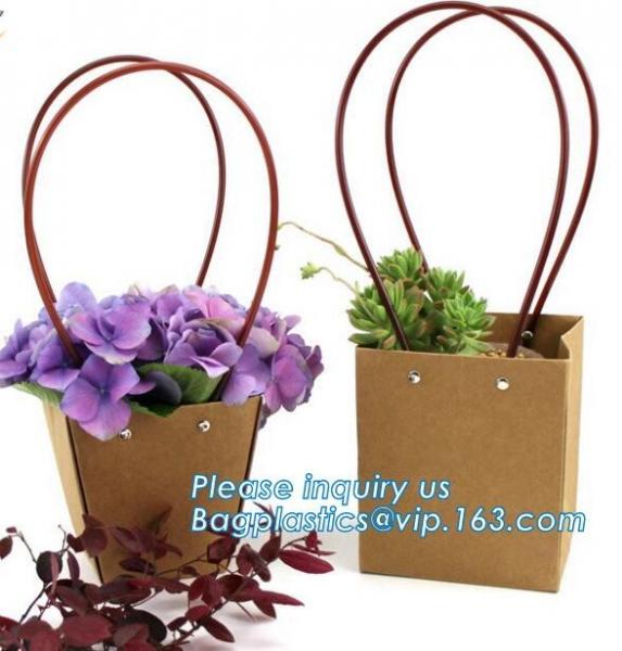 Customcolor life garment grocerybag set flower carrier purple blue pink shopping paper gift bag with logo printed, bagea