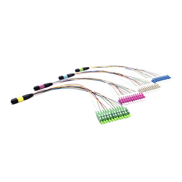 Multimode 96 Fiber Patch Cord OM4 MPO To MPO Female Breakout Trunk Fiber Cable