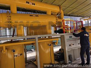 Quality 40kW Dehydration Vacuum Oil Purifier 2T/D Oil Water Separator Centrifuge for sale