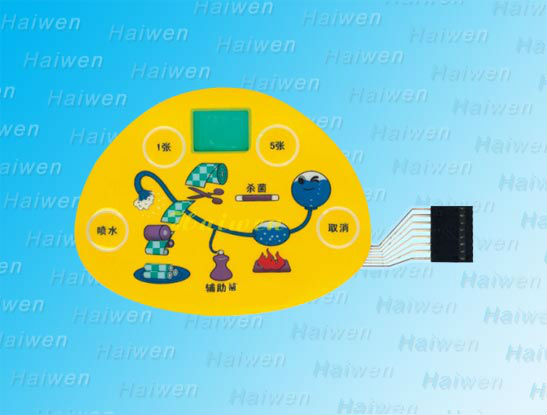 Illuminated LED Membrane Switch Non Tactile For Electromagnetic Oven