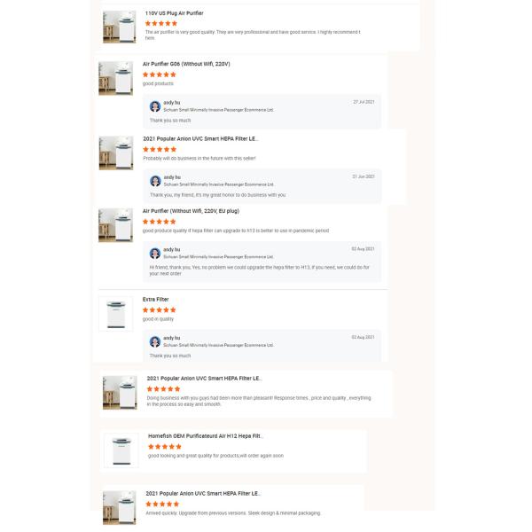 HOMEFISH Negative Ion Household Air Purifier UVC Luftreiniger 220V