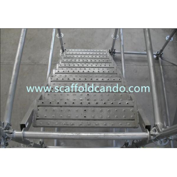 Stable and high loading capacity galvanized scaffold stair case 550*2370mm 8 steps ladder for Ringlock scaffold system
