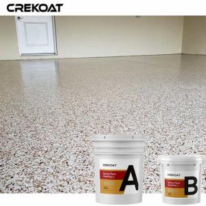 Quality Transparent Topcoat Epoxy Resin Floor Coating Broadcasted With Chip Flakes for sale