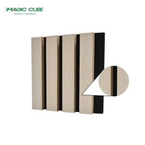 Buy cheap Melamine Finish Wooden Slats Wall Polyester Sound Insulation Board Panel from wholesalers