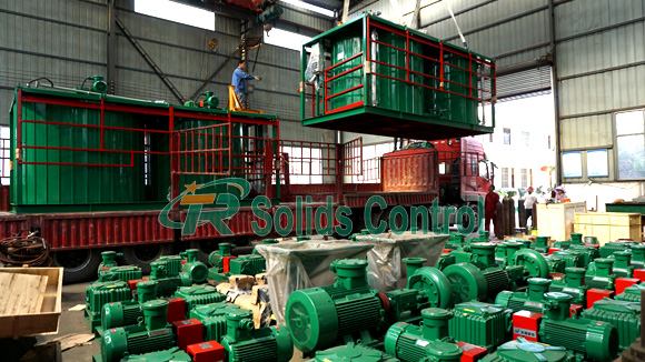 Drilling mud agitator for sale Skid Mounted Mud Mixer Machine For Solid Control System 650mm Impeller Diameter