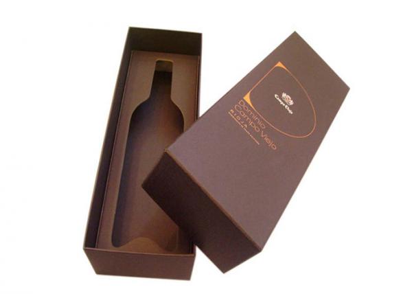Buy Sliding Lid  Wine Glass Cardboard Gift Box , Wine Presentation Box Witn Window at wholesale prices