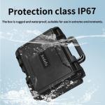 IP67 Waterproof Custom Tool Box 362x310x174mm with Foam Lining