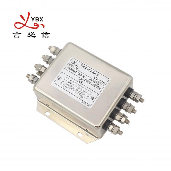 Three Phase Four Line Filter 380V/440V Terminal Block EMI Filter For Lift Traction Machine