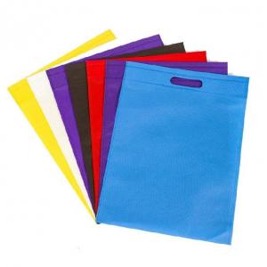 Quality Handled Colorful Non Woven Reusable Bags Eco Friendly Non Woven D Cut Carry Bag for sale