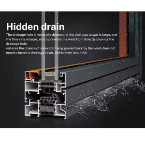 Double-Layer Tempered Glass Window Safety and Energy Saving Aluminum