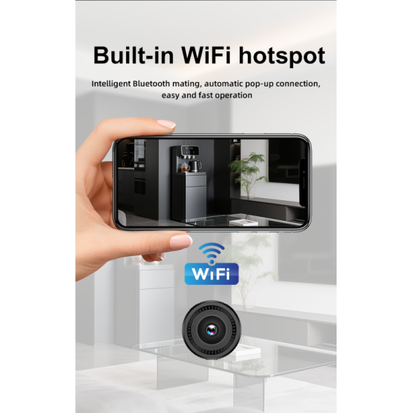 Ultimate Portable Mini Security Camera with WiFi, Motion Detection & Infrared Night Vision Reliable Camera C8