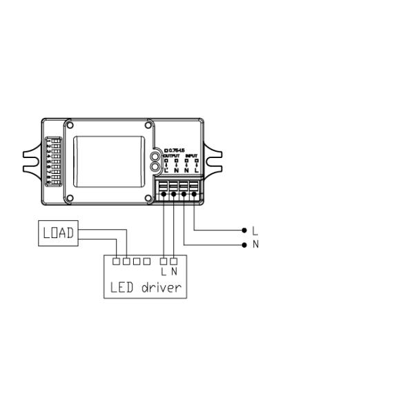 Automatic Switching 120-277Vac Light Motion Sensor Microwave Approved FCC
