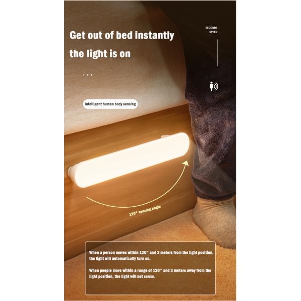 Wireless Human Body Induction Lamp 2700K Motion Sensor Night Light