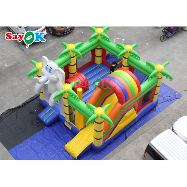 Cute Zoo Theme Inflatable Bouncing Castles Jumping House Inflable Bouncer Slide Games For Kids