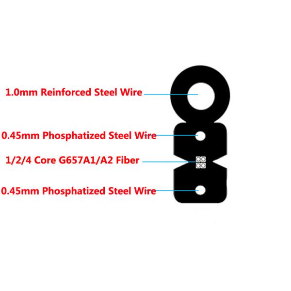 G657A2 Self Supporting Aerial GJYXFDCH Fiber Optic Cable