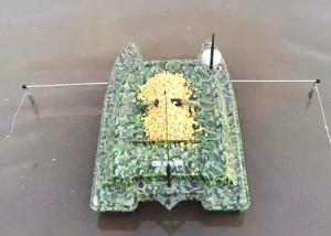 Quality Remote Control Catamaran Bait Boat DEVC-308M3 camouflage ABS Engineering for sale