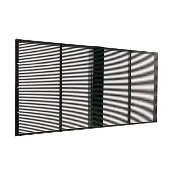 Transparent Led Screen Outdoor Fixed LED Screen Definition Transparent Display 100000 Hours Lifetime With 14 Gray Scale