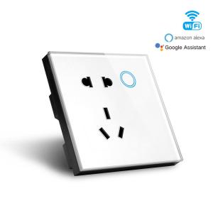 China EU Smart Plug Socket With Google Home Metering Overload Protection on sale